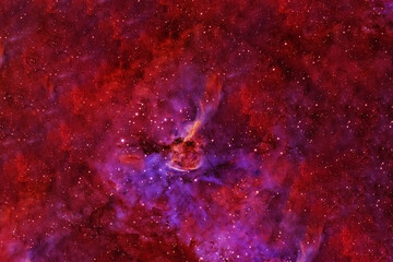 Obraz na płótnie Canvas Red galaxy in deep space. Elements of this image were furnished by NASA.