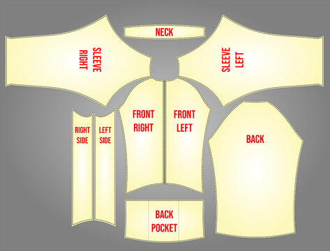sublimation bike jersey pattern template