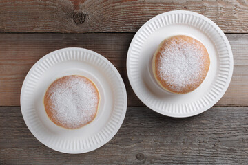 Two fresh donuts