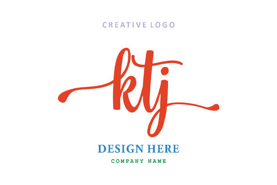 KTJ lettering logo is simple, easy to understand and authoritative