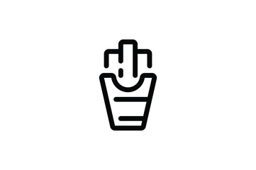 Mall Outline Icon - French Fries