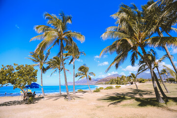Obraz na płótnie Canvas Maili Beach Park, West Oahu coast, Hawaii