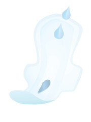 Woman pads template. vector illustration