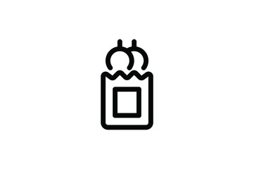 Mall Outline Icon - Bread Bag