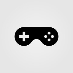 Game controller icon. Video game console vector illustration.