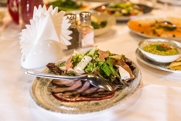 appetizer with salmon