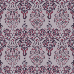 Baroque seamless floral pattern. Vector classic floral ornament