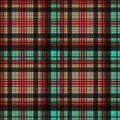 Plaid Seamless Pattern Set. Endless Tartan Background. Endless colorful background. Raster illustration.
