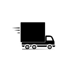 Delivery truck icon isolated on white background