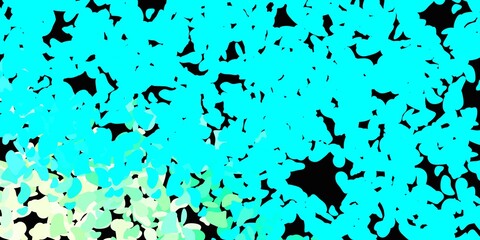 Light blue, green vector backdrop with chaotic shapes.