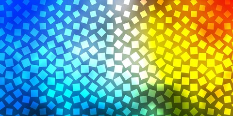 Obraz premium Light Blue, Yellow vector backdrop with rectangles.