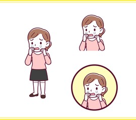 Girl in pink long sleeves