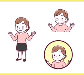 Girl in pink long sleeves