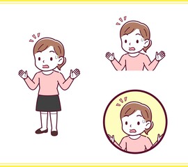 Girl in pink long sleeves