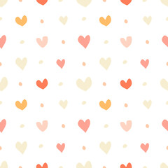 Fototapeta na wymiar Valentines day seamless pattern, background, vector, baby