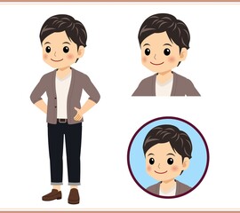 A man wearing a cardigan