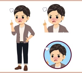 A man wearing a cardigan