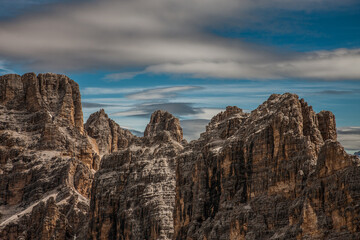 landscape forest in trentino with dolomiti mountain