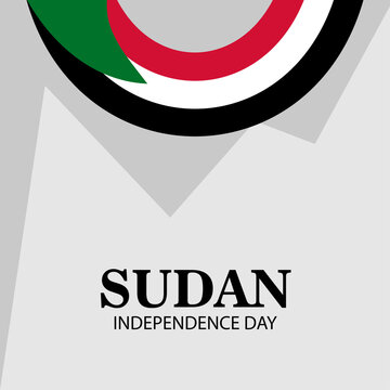 Vector illustration of a Background for Sudan Independence Day.