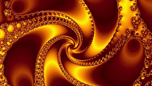 Abstract orange background kaleidoscope mandala