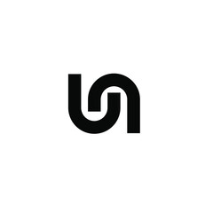 ln un minimal logo icon design vector isolated design