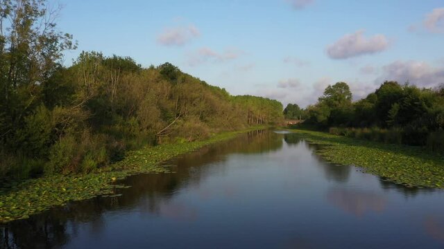 A landscape of a lake that is interlocked with nature from Acarlar, Karasu, Sakarya.
