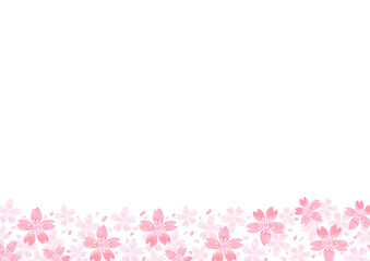 水彩で描いた桜のイラスト