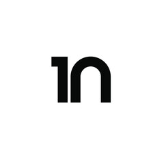 1n n1 initial letter logo vector icon design isolated background