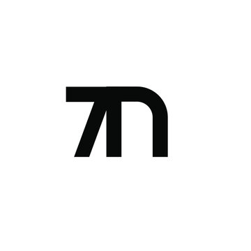 7n n7 initial letter logo vector icon design isolated background
