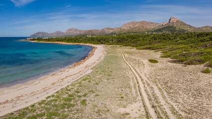 Arenal de sa Canova, Artà - Santa Margalida, Natural Area of Special Interest, Mallorca, Balearic Islands, Spain