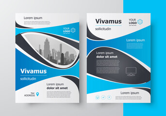 Flyer brochure design, business flyer size A4 template, creative leaflet, trend cover 