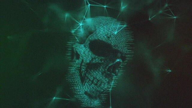 Digital Skull 4k. High quality 4k footage