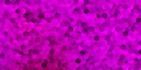 Light pink vector template in a hexagonal style.