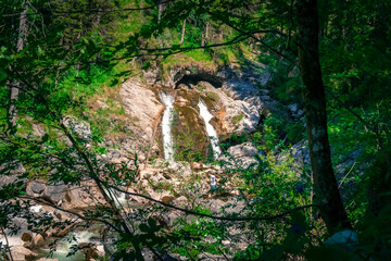 Kuhflucht Wasserfall in der Nähe von Garmisch Partenkirchen in Bayern Deutschland