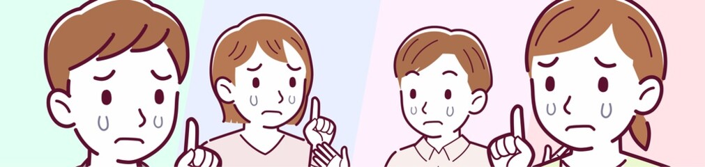 4 young men and women