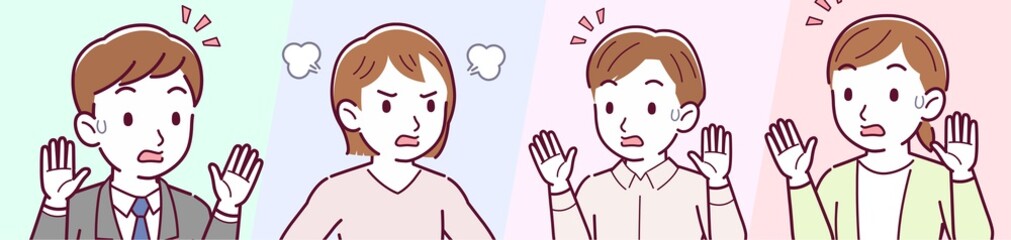 4 young men and women