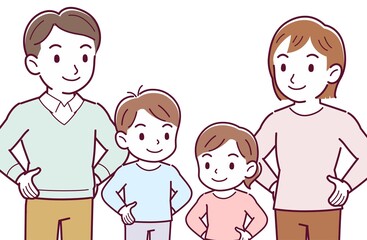 A fun and lively family of four