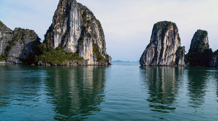 Beautiful landscape Ha Long Bay, Vietnam. Unesco World Most popular place.