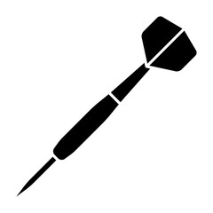 Dart for the professional game of darts flat vector icon for sports apps and websites