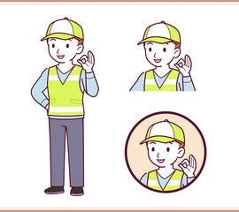 A man wearing a prominent vest