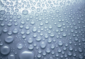 Waterdrops on shiny surface © stockpics