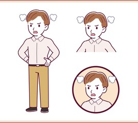 A refreshing man in a shirt