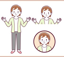 Young woman in a cardigan