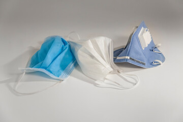 Waste from masks after using them to prevent COVID-19 epidemic