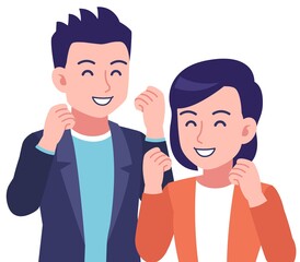 中の良いカップル