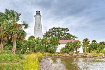 Lighthouse in St. Marks National Wildlife Refuge