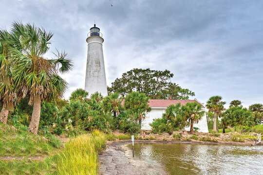 Lighthouse In St. Marks National Wildlife Refuge