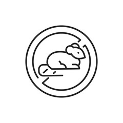 No pests color line icon. Pictogram for web page, mobile app, promo.