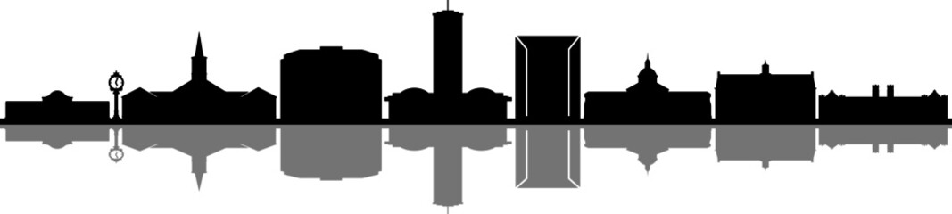 TALLAHASSEE Florida SKYLINE City Silhouette
