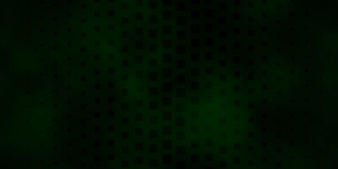 Dark Green vector backdrop with rectangles.